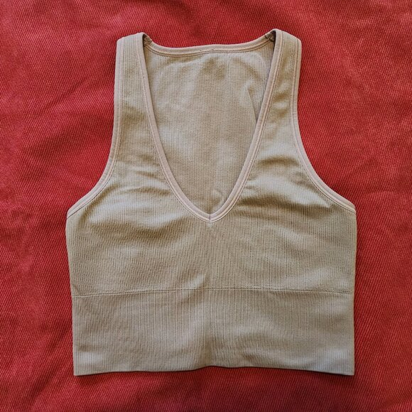 Athleta Aurora Seamless Crop Rib Tank - Picture 1 of 2